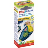 tesa Roller Ruban adhésif, Colle bleu/transparent, Sec, Ruban adhésif