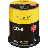 Intenso CD-R 700MB 700 Mo 100 pièce(s) 52x, CD-R, 120 mm, 700 Mo, Boîte à gâteaux, 100 pièce(s)