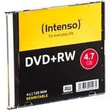 Intenso DVD+RW 4.7GB, 4x 4,7 Go 10 pièce(s), Support vierge DVD 4x, 4,7 Go, DVD+RW, 120 mm, 10 pièce(s), Petit boitier