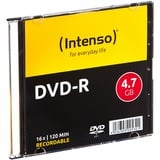 Intenso DVD-R 4.7GB, 16x 4,7 Go 10 pièce(s), Support vierge DVD 16x, DVD-R, 120 mm, Petit boitier, 10 pièce(s), 4,7 Go