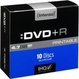 Intenso DVD+R 4,7 Go, Support vierge DVD 16x, 10 pièces, imprimable
