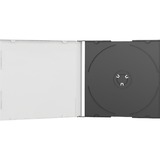MediaRange BOX21 étui disque optique Boîtier double 1 disques Noir, Transparent, Étui de protection Boîtier double, 1 disques, Noir, Transparent, Plastique, 120 mm, 140 mm, En vrac