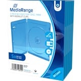 MediaRange BOX38 étui disque optique Boîtier Blu-ray 1 disques Bleu, Étui de protection Boîtier Blu-ray, 1 disques, Bleu, Plastique, 120 mm, 134 mm, Vente au détail