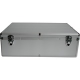 MediaRange BOX78 étui disque optique Caisse rigide 1000 disques Argent, Valise Argent, Caisse rigide, 1000 disques, Argent, Toison, Plastique, Bois, 120 mm, Aluminium, Vente au détail
