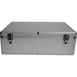 MediaRange BOX78 étui disque optique Caisse rigide 1000 disques Argent, Valise Argent, Caisse rigide, 1000 disques, Argent, Toison, Plastique, Bois, 120 mm, Aluminium, Vente au détail