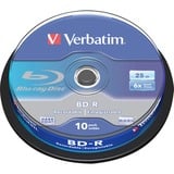 Verbatim BD-R 25 GO, Disques Blu-ray 6x, 10 pièces, Vente au détail