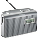 Grundig Music GS 7000 DAB+ Portable Analogique et numérique Gris, Argent, Radio-réveil Gris/Argent, Portable, Analogique et numérique, DAB, DAB+, FM, 9 cm, LCD, Gris, Argent