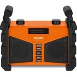 TechniSat DIGITRADIO 230 OD, Radio de chantier Orange/Noir, Bluetooth, DAB+