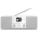 TechniSat DIGITRADIO 370 CD BT, Radio de salle de bain Blanc, Bluetooth, DAB+