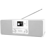 TechniSat DIGITRADIO 370 CD BT, Radio de salle de bain Blanc, Bluetooth, DAB+