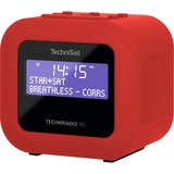 TechniSat TECHNIRADIO 40, Radio-réveil Rouge, DAB+