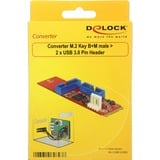 DeLOCK 62843 carte et adaptateur d'interfaces Interne USB 3.2 Gen 1 (3.1 Gen 1), Convertisseur M.2, USB 3.2 Gen 1 (3.1 Gen 1), Renesas, 5 Gbit/s, Windows 10 Education, Windows 10 Education x64, Windows 10 Enterprise, Windows 10 Enterprise x64,..., 22 mm