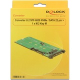 DeLOCK 62864 carte et adaptateur d'interfaces Interne M.2, Convertisseur U.2, M.2, Noir, Vert, 6 Gbit/s, Windows 10 Education, Windows 10 Education x64, Windows 10 Enterprise, Windows 10 Enterprise x64,..., 52 mm