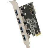 DeLOCK 89297 carte et adaptateur d'interfaces Interne USB 3.2 Gen 1 (3.1 Gen 1), Contrôleur USB PCIe, USB 3.2 Gen 1 (3.1 Gen 1), Noir, Argent, PC, Windows 7 Home Premium, Windows 7 Home Premium x64, Windows 7 Professional, Windows 7 Professional..., 480 Mbit/s, Vente au détail