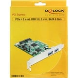 DeLOCK 89359 carte et adaptateur d'interfaces Interne USB 3.2 Gen 1 (3.1 Gen 1), Contrôleur PCI, USB 3.2 Gen 1 (3.1 Gen 1), 6 Gbit/s, Windows 7 Home Basic, Windows 7 Home Basic x64, Windows 7 Home Premium, Windows 7 Home Premium...