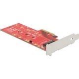 DeLOCK 89577 carte et adaptateur d'interfaces Interne M.2, Contrôleur PCIe, M.2, PCIe 3.0, Noir, Rouge, Argent, 39 Gbit/s, Windows 10 Education, Windows 10 Education x64, Windows 10 Enterprise, Windows 10 Enterprise x64,...