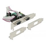 DeLOCK 89641 carte et adaptateur d'interfaces Interne Série, Carte d'interface PCIe, Série, Profil bas, PCIe 2.0, RS-232, Vert