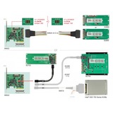 DeLOCK 89922 carte et adaptateur d'interfaces Interne SAS, SATA, U.2 Argent, PCI-E, SAS, SATA, U.2, PCIe 3.0, Vert, Gris, 24 Gbit/s