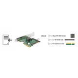 DeLOCK 89922 carte et adaptateur d'interfaces Interne SAS, SATA, U.2 Argent, PCI-E, SAS, SATA, U.2, PCIe 3.0, Vert, Gris, 24 Gbit/s