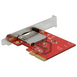 DeLOCK 91748 lecteur de carte mémoire PCI Express Interne Métallique, Rouge, Adaptateur CF, Métallique, Rouge, PCI Express, Windows 10, Windows 10 Pro x64, Windows 7, Windows 7 x64, Windows 8.1, Windows 8.1 x64, 1 pièce(s), Boîte