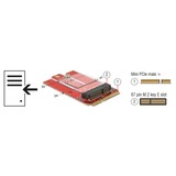 DeLOCK Adaptateur Mini PCIe>M.2 Key E Slot 