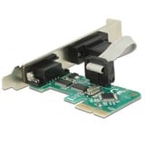 DeLOCK Carte PCI Express > 2 x Série RS-232, Adaptateur 
