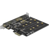 DeLOCK Carte PCI Express x1 vers 2x M.2 Clé B, Adaptateur 