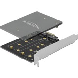 DeLOCK Carte PCI Express x1 vers 2x M.2 Clé B, Adaptateur 