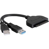 DeLOCK SATA/USB Converter carte et adaptateur d'interfaces Noir, Noir, 5 Gbit/s, 0,2 m