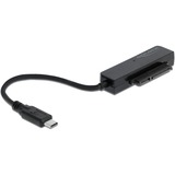 DeLOCK USB-C > SATA Converter, Convertisseur Noir, 0,15 mètres