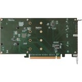 HighPoint SSD7101A-1 contrôleur RAID PCI Express x16 3.0 8 Gbit/s M.2, PCI Express x16, 0, 1, 10, 8 Gbit/s, 4 canaux, 920585 h