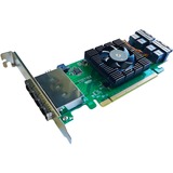 HighPoint SSD7184 contrôleur RAID PCI Express x8 8 Gbit/s, Carte RAID PCI Express 3.0, SATA, PCI Express x8, 0, 1, 1+0, 8 Gbit/s, Low Profile MD2 Card, CLI, API package