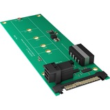 ICY BOX IB-M2B02 carte et adaptateur d'interfaces Interne M.2, Serial ATA-Controller Vert, U.2, M.2, Vert, 32 Gbit/s, 55 mm, 145 mm