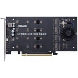 ASUS HYPER M.2 X16 CARD V2 carte et adaptateur d'interfaces Interne, Contrôleur PCIe, M.2, PCIe 3.0, 128 Gbit/s, 202 mm, 13 mm