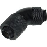Alphacool 13/10 Pièce de Couplage 45°, Connecteur Noir, Raccord, Laiton, Noir, 1/4", 45°, 36 mm