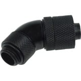 Alphacool 13/10 Pièce de Couplage 45°, Connecteur Noir, Raccord, Laiton, Noir, 1/4", 45°, 36 mm