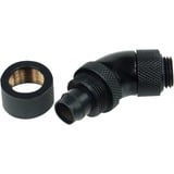 Alphacool 13/10 Pièce de Couplage 45°, Connecteur Noir, Raccord, Laiton, Noir, 1/4", 45°, 36 mm