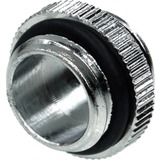 Alphacool 17035 pièce et accessoire pour systèmes de refroidissement d'ordinateurs Raccord, Pièce de rechange Chrome, Raccord, Laiton, Chrome, 1/4", 4 mm, 1,8 cm