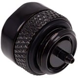 Alphacool 17361 pièce et accessoire pour systèmes de refroidissement d'ordinateurs Raccord, Soupape Noir, Raccord, Laiton, Noir, 1/4", 1,7 cm, Liquide