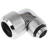 Alphacool 17394 pièce et accessoire pour systèmes de refroidissement d'ordinateurs Raccord, Connexion Chrome, Raccord, Laiton, Chrome, 1/4", 90°, 29 mm