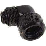 Alphacool 17395 pièce et accessoire pour systèmes de refroidissement d'ordinateurs Tube, Connecteur Noir, Tube, Laiton, Noir, 1/4", 90°, Acrylic pipes, Brass pipes