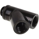 Alphacool 17401 pièce et accessoire pour systèmes de refroidissement d'ordinateurs, Connecteur Noir, Laiton, Noir, 1/4", 45°, 18 mm, 44 mm