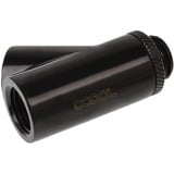 Alphacool 17401 pièce et accessoire pour systèmes de refroidissement d'ordinateurs, Connecteur Noir, Laiton, Noir, 1/4", 45°, 18 mm, 44 mm