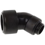 Alphacool 17409 pièce et accessoire pour systèmes de refroidissement d'ordinateurs Raccord, Connecteur Noir, Raccord, Laiton, Noir, 1/4", 45°, 23 mm
