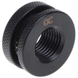 Alphacool 17424 Pièces et accessoires pour systèmes de refroidissement d'ordinateurs, Connexion Noir, Laiton, Chrome, Noir, 25 mm, 25 mm, 12 mm, 100 g