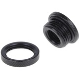 Alphacool 17424 Pièces et accessoires pour systèmes de refroidissement d'ordinateurs, Connexion Noir, Laiton, Chrome, Noir, 25 mm, 25 mm, 12 mm, 100 g