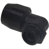Alphacool 17455 pièce et accessoire pour systèmes de refroidissement d'ordinateurs Raccord, Connexion Noir, Raccord, Laiton, Noir, 1/4", 90°, 27 mm