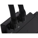 Alphacool 17455 pièce et accessoire pour systèmes de refroidissement d'ordinateurs Raccord, Connexion Noir, Raccord, Laiton, Noir, 1/4", 90°, 27 mm