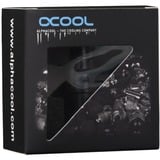 Alphacool 17457 pièce et accessoire pour systèmes de refroidissement d'ordinateurs Raccord Noir (Mat), Raccord, Laiton, Noir, 1/4", 42 mm, 2,4 cm