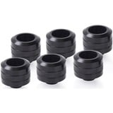 Alphacool 17477 pièce et accessoire pour systèmes de refroidissement d'ordinateurs Kit d'adaptation, Connecteur Noir, Kit d'adaptation, Laiton, Noir, 1/4", 23 mm, 2,6 cm